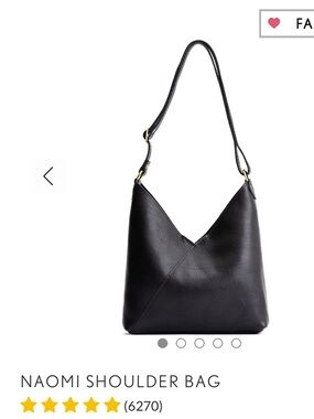 NWT PORTLAND LEATHER Small Naomi Shoulder Bag - Pebbled Black